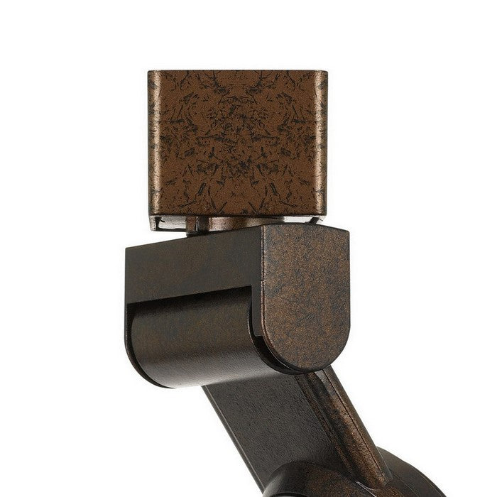 12W Integrated LED Metal Track Fixture with Mesh Head, Bronze and White