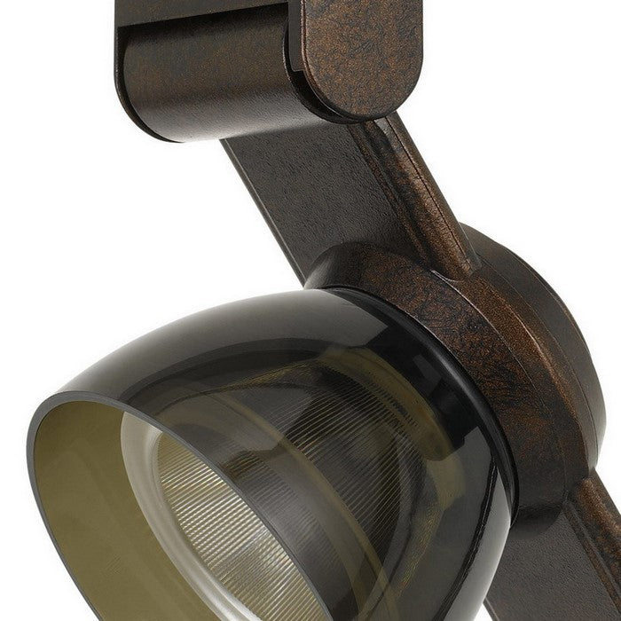 12W Integrated LED Track Fixture with Polycarbonate Head, Bronze and Black