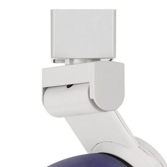 12W Integrated Metal and Polycarbonate LED Track Fixture, White and Blue