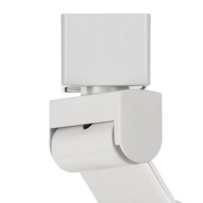 12W Integrated LED Metal Track Fixture with Cone Head, White and Black