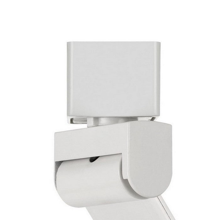 12W Integrated Cone Head LED Metal Track Fixture, White and Black