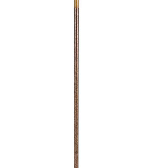 3 Way Torchiere Floor Lamp with Frosted Glass shade and Stable Base, Bronze