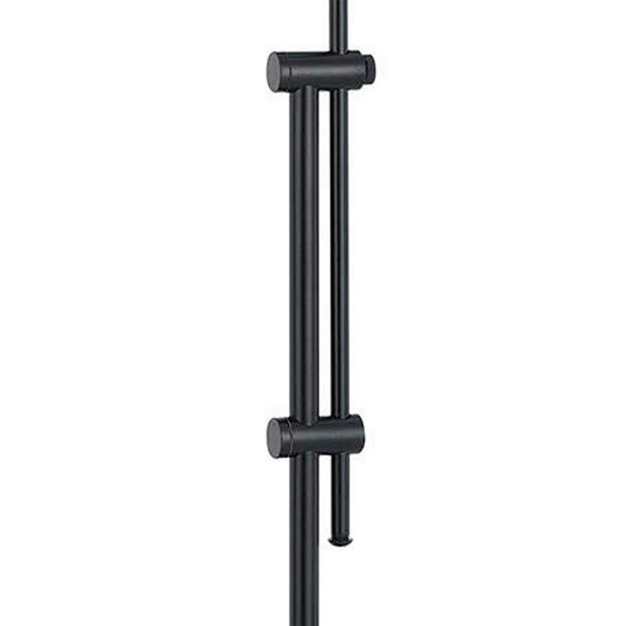 Adjustable Height Metal Pharmacy Lamp with Pull Chain Switch, Black