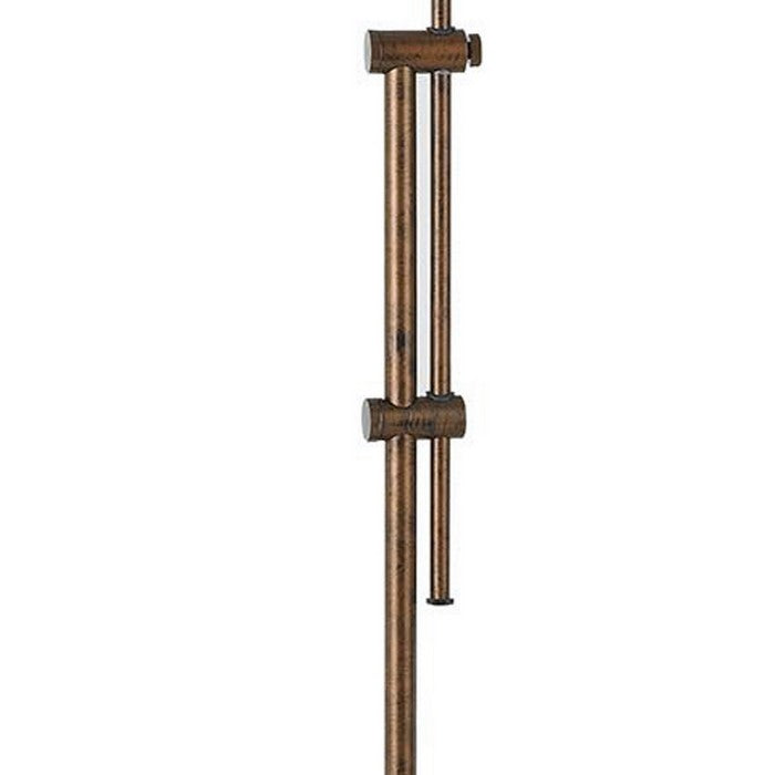 Adjustable Height Metal Pharmacy Lamp with Pull Chain Switch, Bronze