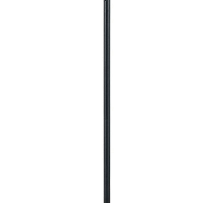80 Watt Metal Floor Lamp with Dual Gooseneck and Uno Style Shades, Black