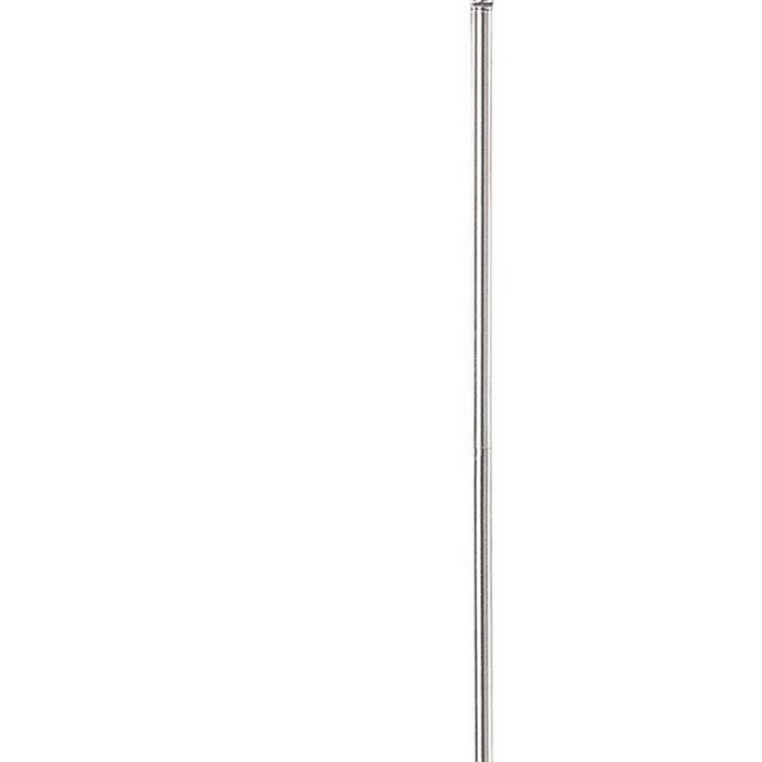 150 Watt Metal Floor Lamp with Swing Arm and Fabric Conical Shade, Silver