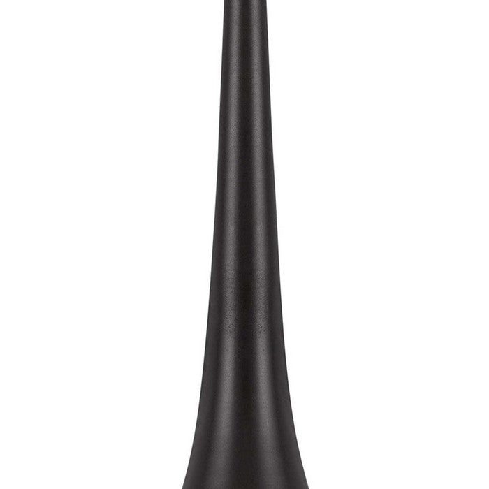 Trumpet Design Metal Shade Pendant Lighting with 72 Inch Cord, Black