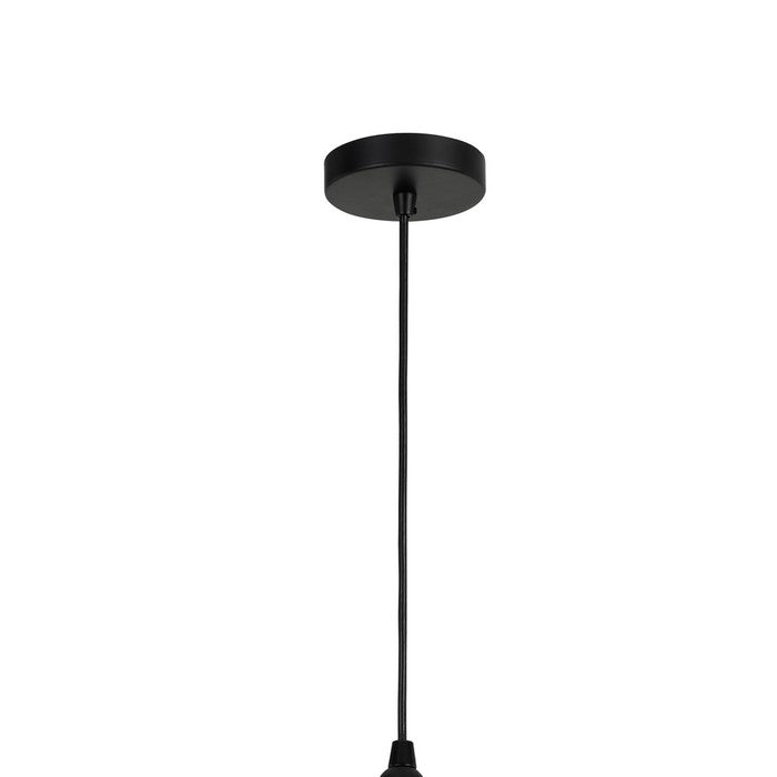 Elongated Round Glass Shade Pendant Lighting with Hardwired Switch, Gray