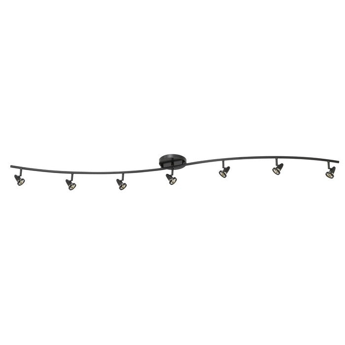 Metal Rail Fixture with Torch Design Shade and Hardwired Switch,Dark Bronze