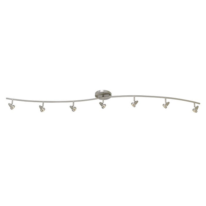 40 Watt Metal Serpentine LED Rail Fixture, Silver