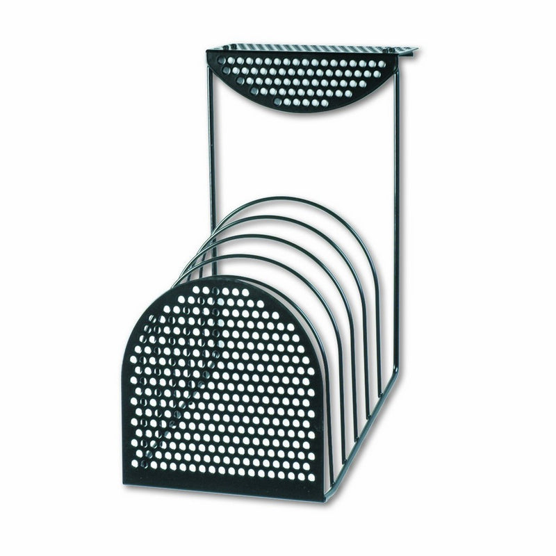 Fellowes Perf-Ect Partition Additions Step File, Six 1-1/8" Compartments, Black (22316)