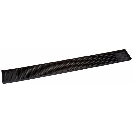 Winco 27-Inch x 3.25-Inch Bar Mat, Black