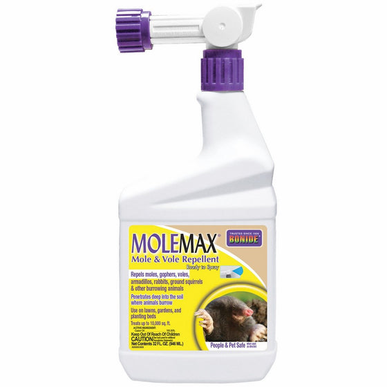 Bonide Products 690 Ready to Spray Mole Repellent, Quart