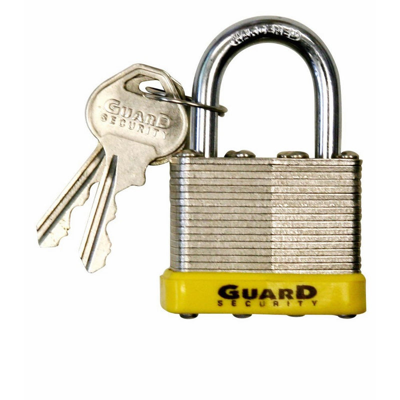 Guard Security 740 Laminated Steel Padlock with 1-1/2-Inch Standard Shackle