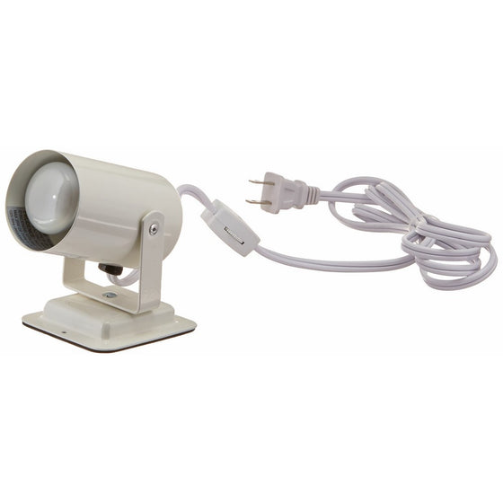 Lite Source LS-117WHT 1-Light Track Head with White Metal Shades, White Finish