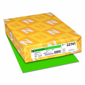 Astrobrights Colored Cardstock, 8.5” x 11”, 65 lb/176 gsm, Gamma Green, 250 Sheets (22741)