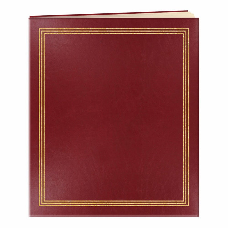 Pioneer Jumbo Family Memory Album, 11 3/4x14" Scrapbook with 50 Archival Buff Colored Pages, Burgundy Covers