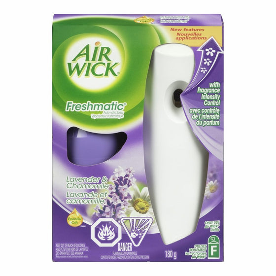 Air Wick Freshmatic Automatic Spray Air Freshener Starter Kit with Odor Detect, Lavender and Chamomile, 1 Count