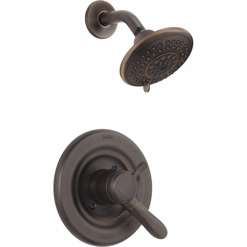 Delta T17238-RB Lahara 17 Series Dual-Function Shower Trim Kit with 5-Spray Touch Clean Shower Head, Venetian Bronze (Valve Not Included)