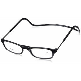 CliC Long Adjustable Front Connect Ready Reader, Black Long, 2.00 Strength