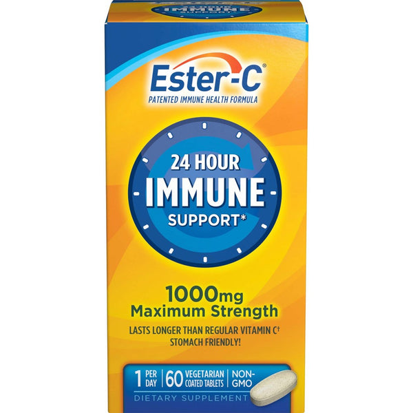 Ester-C Vitamin C, 1000 mg, 60 Coated Tablets (Pack of 2)