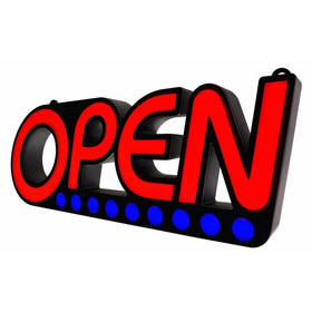 Lithonia Lighting SGNOPN LED Open Sign, Red and Blue