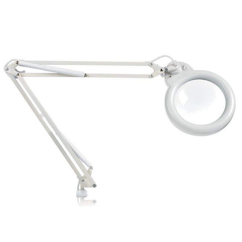 Naturalight 7" Magnifying Lamp with Clamp, 3 Diopter, 28 Watt Bulb, White