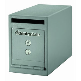 SentrySafe Depository Safe, Small Dual Key Lock Money Safe with Drop Slot, 0.23 Cubic Feet, UC-025K