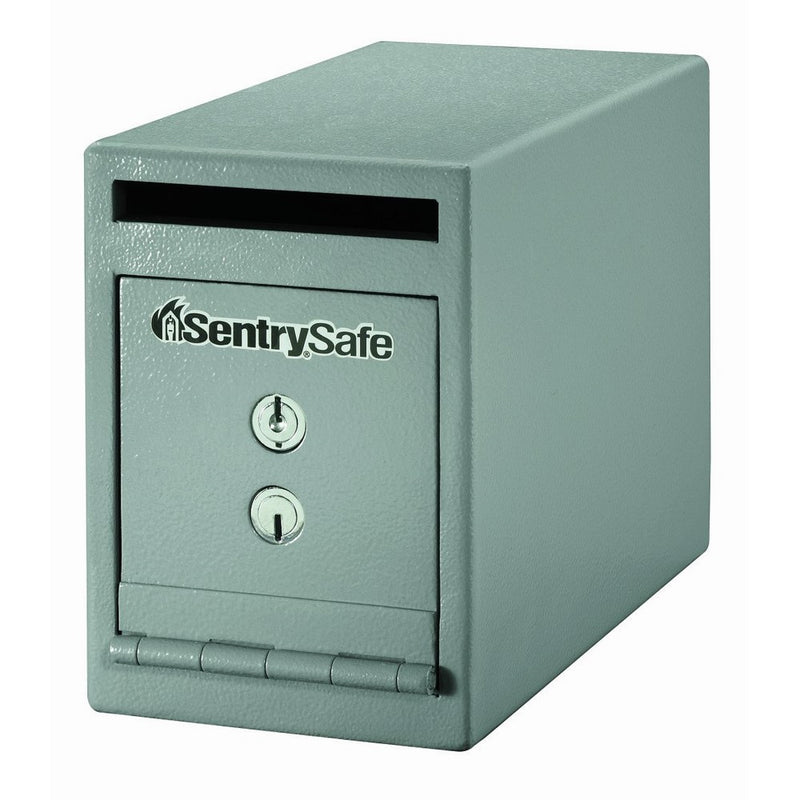 SentrySafe Depository Safe, Small Dual Key Lock Money Safe with Drop Slot, 0.23 Cubic Feet, UC-025K