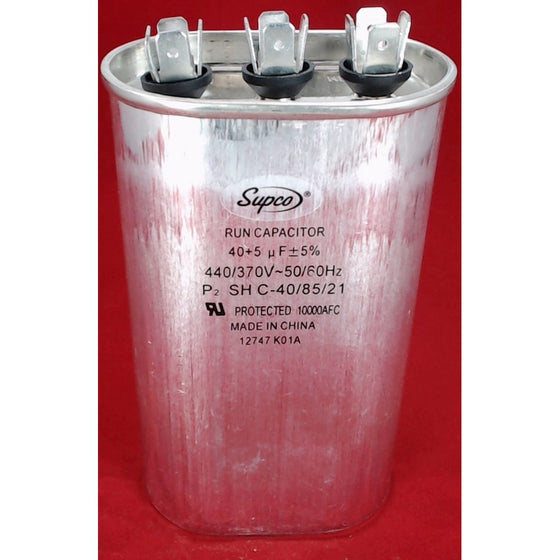 Capacitor Oval Dual Run 405 MFD x 440 Volt