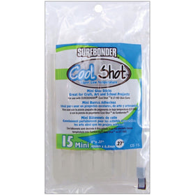 Surebonder CS15 CoolShot Low Temp Glue Sticks, 4", 15 per Pack (FPRCS15)