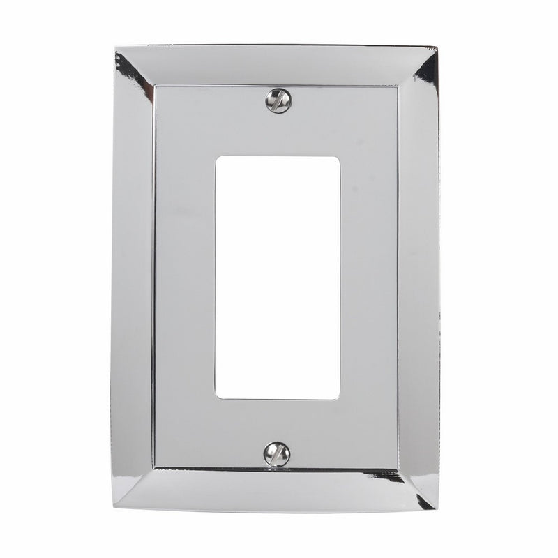 Amerelle 61RCH Studio Style 1 Rocker-GFCI Wall Plate, Chrome