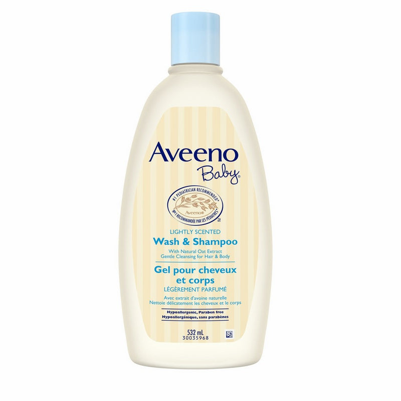 Aveeno Baby Wash & Shampoo For Hair & Body, Tear-Free, 18 Oz.