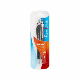 te Paper Mate 550 Ballpoint Pen, Retractable, Black, Medium, 2-Pack (1803505)