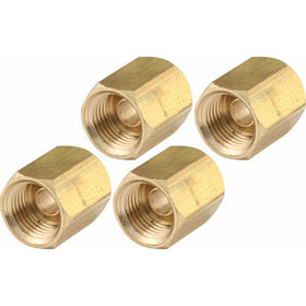 Allstar ALL50131 1/4" Inverted Flare Union Brass Brake Line Adapter Fitting, (Pack of 4)