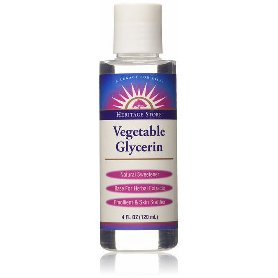 Heritage Store Vegetable Glycerin, 4 Ounce