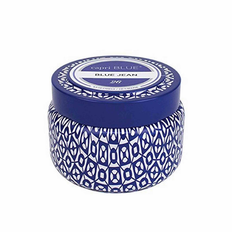 Capri Blue Printed Travel Tin - Blue Jean No26