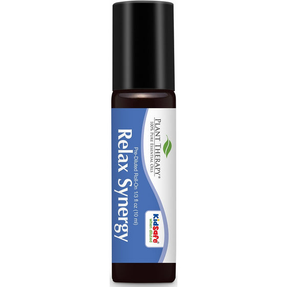 Plant Therapy Relax Synergy Pre-Diluted Roll-On 10 mL (1/3 oz) 100% Pure, Therapeutic Grade