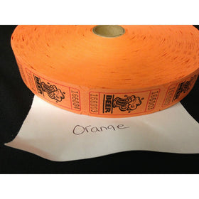 Orange Beer Ticket Roll