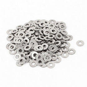 uxcell 200pcs 304 Stainless Steel M3 Flat Washers Spacers Gasket Silver Tone