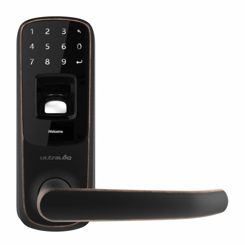 Ultraloq UL3 BT Bluetooth Enabled Fingerprint and Touchscreen Keyless Smart Door Lock (Aged Bronze)