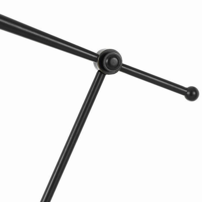 60 Watt Metal Frame Desk Lamp with Adjustable Head, Black and White