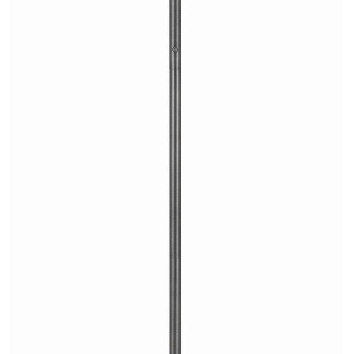 40 X 2 Watt Metal Frame Floor Lamp with Gooseneck, Off White and Gray