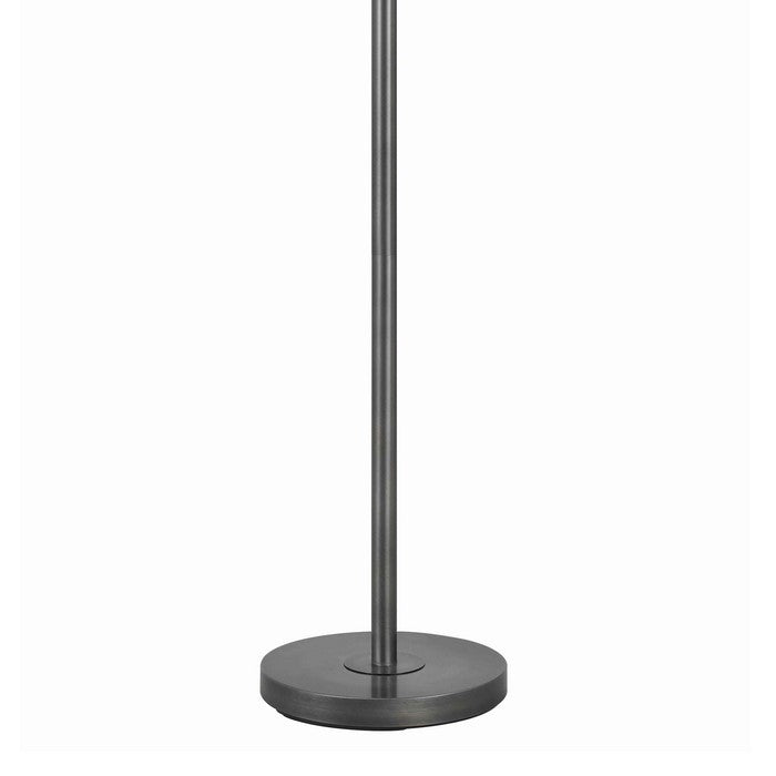 40 X 2 Watt Metal Frame Floor Lamp with Gooseneck, Off White and Gray