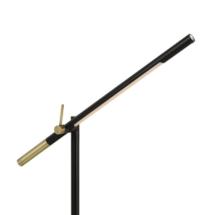 10W Integrated LED Dimmer Desk lamp with Adjustable Height, Black