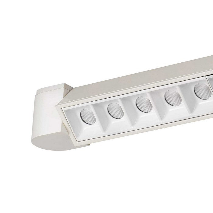 20 W Integrated LED Linear Design Track Fixture with Dimmer Feature, White