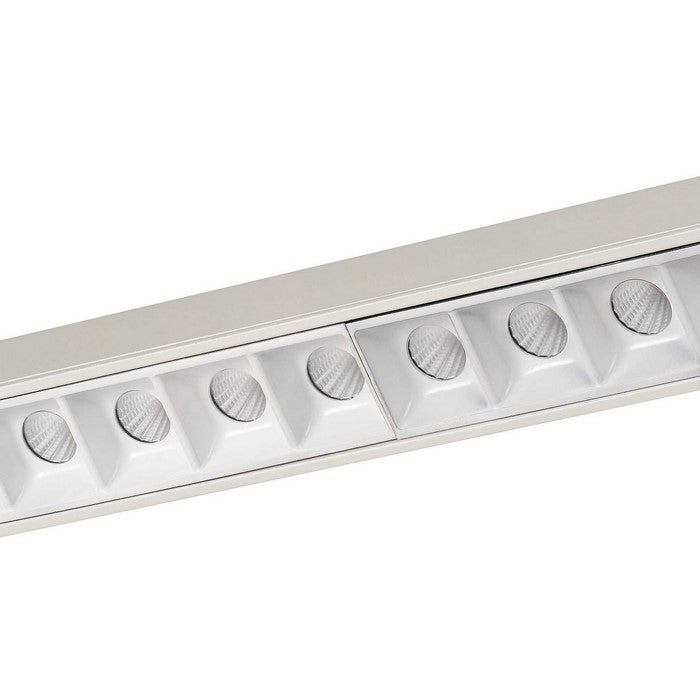 20 W Integrated LED Linear Design Track Fixture with Dimmer Feature, White