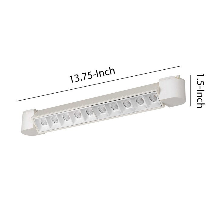 20 W Integrated LED Linear Design Track Fixture with Dimmer Feature, White