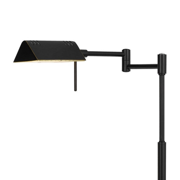 Metal Desk Lamp with Adjustable Arm and Dimmer Switch, Black