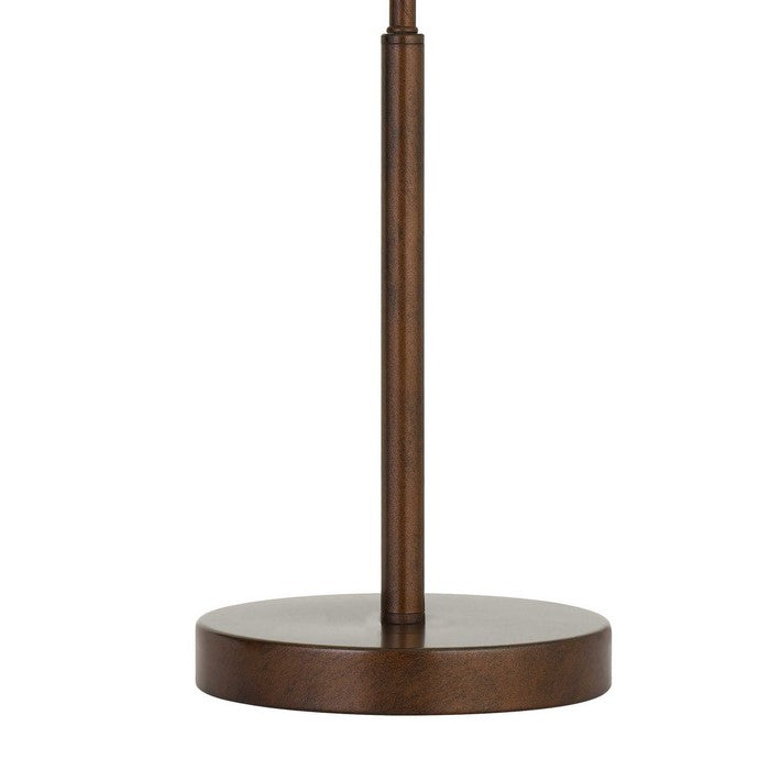 Metal Desk Lamp with Adjustable Arm and Dimmer Switch, Rustic Bronze